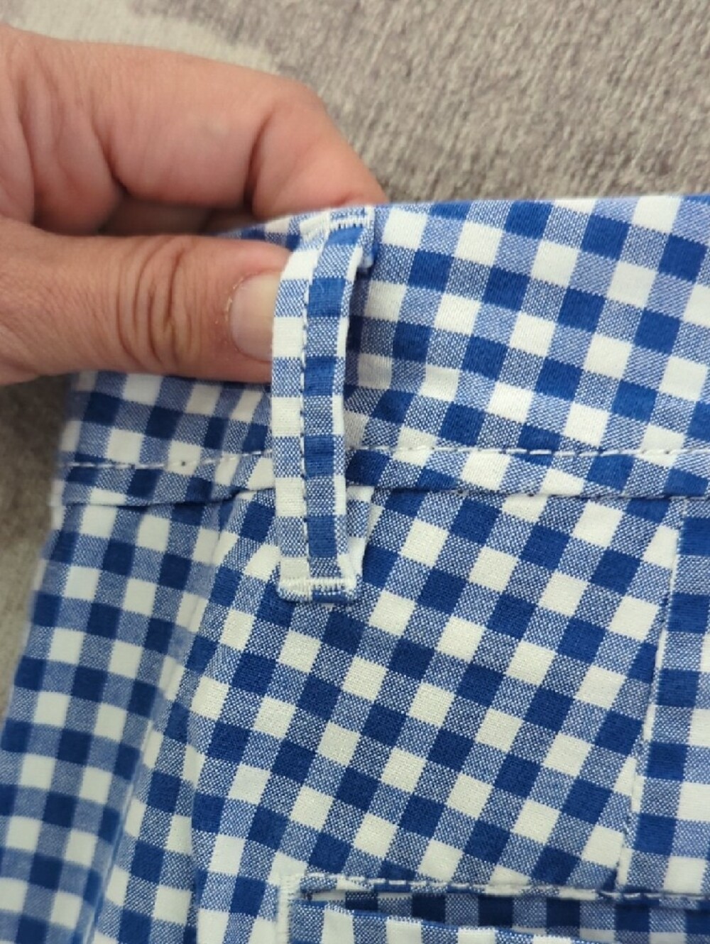 Talbots Blue and White Gingham Women’s Shorts Size 10 - Picture 7 of 7